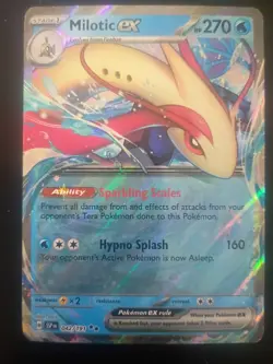 Pokemon TCG Milotic EX Holo Trading Card English, Near Mint Condition 270 - Image 1