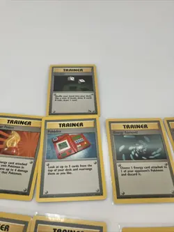VINTAGE Pokemon lot of 11 TCG Base Set Jungle Fossil Trainer Card WOTC All NM-LP - Image 5