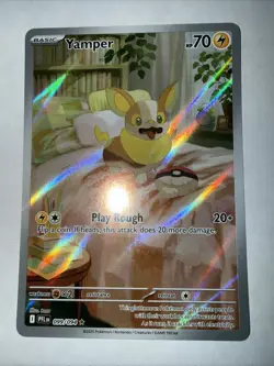 Yamper 099/094 NM/M Illustration Rare Phantasmal Flames PFL Pokemon TCG - Image 2
