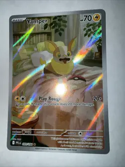 Yamper 099/094 NM/M Illustration Rare Phantasmal Flames PFL Pokemon TCG - Image 3