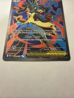 2025 Pokemon Mega Lucario ex Full Art 160/132 Mega Evolution Ultra Rare - Image 2