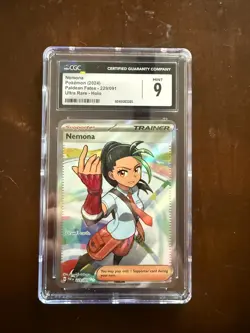 Nemona 229/091 Ultra Rare Holo - Pokemon Paldean Fates 2024 - CGC 9 Mint - Image 1