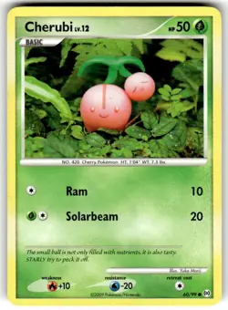 Arceus Pokemon TCG Cherubi 60/99 NM/VLP Common - Image 1
