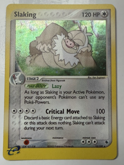 Slaking - 12/109 - Pokemon Ruby and Sapphire - Holo Rare - Image 1