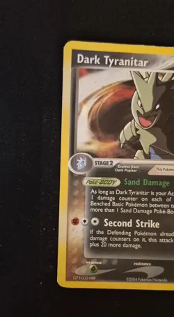 Pokemon 2004 Team Rocket Returns Dark Tyranitar Holo 20/109 Deck Exclusive - Image 3