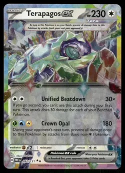 Terapagos Ex 092/131 Double Rare Holo Prismatic Evolutions Pokemon TCG card - Image 1