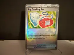 2025 Pokemon Bug Catching Set 102 Prismatic Evolutions Poke Ball Holo Card NM+ - Image 1