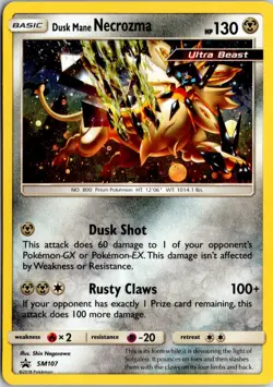 Dusk Mane Necrozma - SM107 Holo P Sun & Moon Promo Pokemon Holo NM/M - Image 1