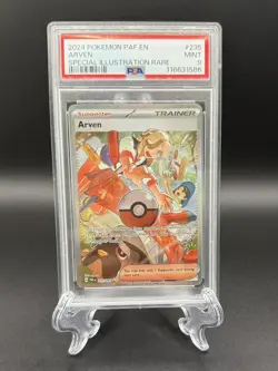 2024 POKEMON PAF EN-PALDEAN FATES SPECIAL ILLUSTRATION RARE #235 ARVEN PSA 9 - Image 1