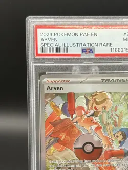 2024 POKEMON PAF EN-PALDEAN FATES SPECIAL ILLUSTRATION RARE #235 ARVEN PSA 9 - Image 4