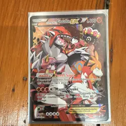 Pokemon Team Magma's Groudon EX 15/34 Double Crisis Ultra Rare Full Art Holo - Image 1