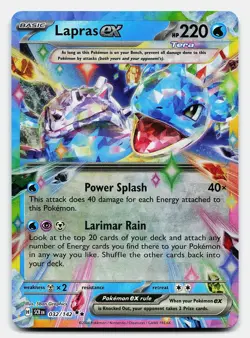 LAPRAS EX STELLAR CROWN 32/142 NM DOUBLE RARE POKEMON - Image 2