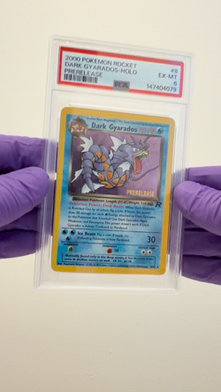 2000 POKEMON ROCKET PRERELEASE #8 DARK GYARADOS-HOLO PSA 6 - VINTAGE RARE - Image 2