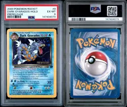 2000 POKEMON ROCKET PRERELEASE #8 DARK GYARADOS-HOLO PSA 6 - VINTAGE RARE - Image 4