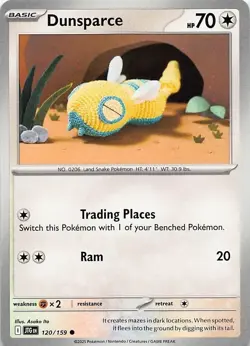Dunsparce - Uncommon - Journey Together - Pokemon TCG - 120/159 - Image 1