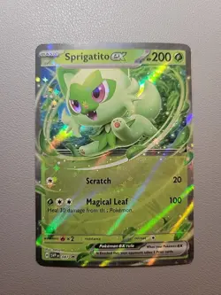 Pokemon TCG Sprigatito EX 087 Black Star Promo Card (NM Condition) - Image 1