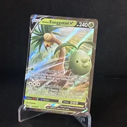 Pokemon Alolan Exeggutor v TCG Card 005/078 Pokemon Go - Image 1