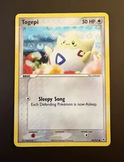 Pokemon Togepi 78/101 Hidden Legends Reverse Holo Light Play - Image 1