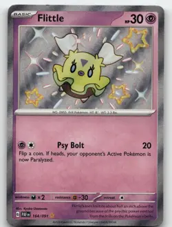 FLITTLE 164/091 SHINY RARE PALDEAN FATES POKEMON NEAR MINT - Image 1