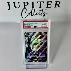 Celebi V 245/264 PSA 10 Fusion Strike Pokemon Card Game - Image 1