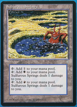 Sulfurous Springs Ice Age NM Land Rare MAGIC MTG CARD (ID# 501790) ABUGames - Image 1