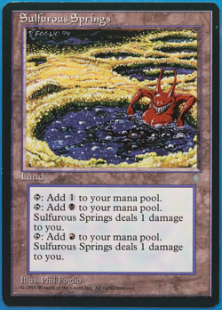 Sulfurous Springs Ice Age NM Land Rare MAGIC MTG CARD (ID# 501789) ABUGames - Image 1