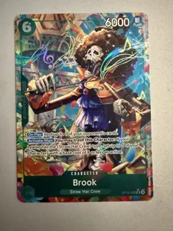 One Piece Brook SR Parallel Rare OP15-032 Alt Art English Straw Hat Crew NM/M - Image 1
