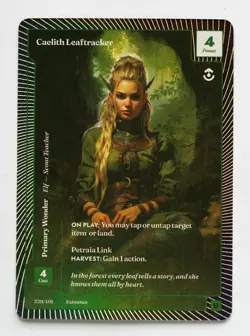 Wonders Of The First Existence - Caelith Leaftracker - Uncommon Foil #239 - Image 1