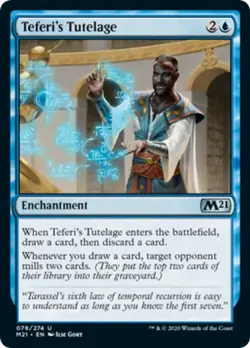Teferi's Tutelage Core Set 2021 / M21 NM Blue Uncommon MAGIC MTG CARD ABUGames - Image 1