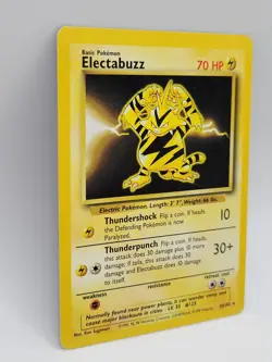 Electabuzz 20/102 Base Set Pokemon Card MP Vintage WOTC 1999 Non-Holo - Image 5