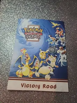 Victory Road Pokemon League Badge Book Card Charizard 90s Toysrus - Image 1