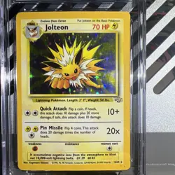 🔥🔥1999 WOTC Pokemon Jungle Card 4/64 Jolteon Holo Graded CGC 7 - Image 2