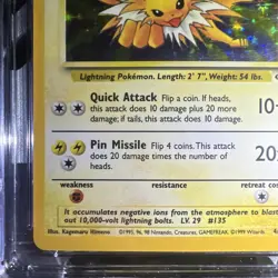🔥🔥1999 WOTC Pokemon Jungle Card 4/64 Jolteon Holo Graded CGC 7 - Image 3
