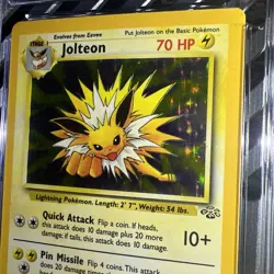 🔥🔥1999 WOTC Pokemon Jungle Card 4/64 Jolteon Holo Graded CGC 7 - Image 5