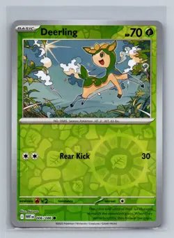 Deerling Reverse Holo Common SV: White Flare WHT Grass 006/086 Pokemon Card TCG - Image 1