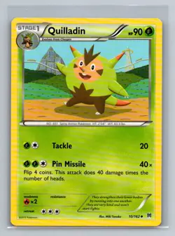 Quilladin Normal Uncommon XY - BREAKthrough BKT Grass 10/162 Pokemon Card TCG - Image 1