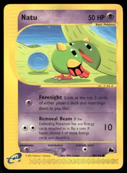 Pokemon Cards Natu 80/144 Skyridge WOTC Common NM - Image 1