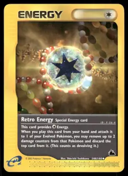Pokemon Cards Retro Energy 144/144 Skyridge WOTC Uncommon NM - Image 1