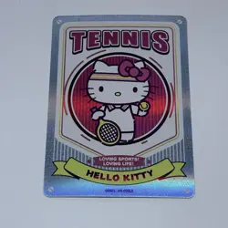 Hello Kitty - Sanrio Kayou Trading Card Tennis Sports Art Holo Foil ON-06 Tc11 - Image 1