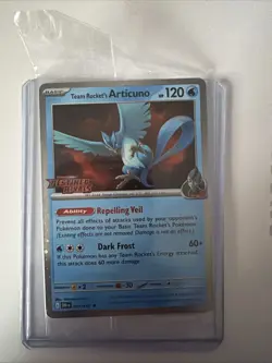 Pokemon TCG Team Rockets Articuno Card 051/182 Destined Rivals Holo Stamped Seal - Image 1