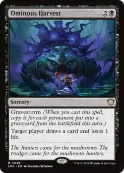 ~ Ominous Harvest ~ NM ~ Commander: Secrets of Strixhaven ~ MTG ~ - Image 1