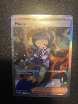 Pokemon TCG Poppy Holo Ultra Rare Card Obsidian Flames Series 227/197 - Image 2