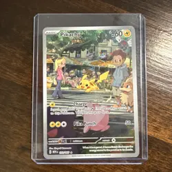 Pokemon TCG Scarlet & Violet Pikachu Illustration Holo Card 173/165 151 - Image 1