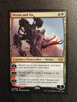 1x Wrenn and Six NM-Mint, English Modern Horizons MTG MH1 217 NM - Image 1