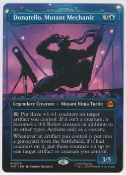 Donatello, Mutant Mechanic (Borderless) 216 TMNT Magic The Gathering M NM - Image 1