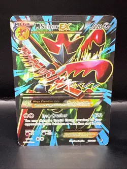 Pokemon TCG Mega-Scizor-EX Holo Full Art Ultra Rare Card Breakpoint 120/122 - Image 1