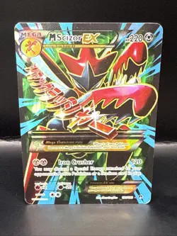 Pokemon TCG Mega-Scizor-EX Holo Full Art Ultra Rare Card Breakpoint 120/122 - Image 2