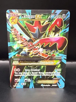 Pokemon TCG Mega-Scizor-EX Holo Full Art Ultra Rare Card Breakpoint 120/122 - Image 3
