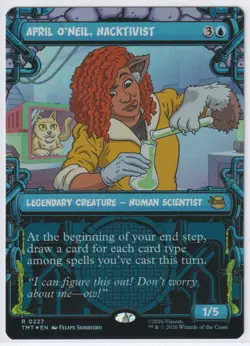 April O'Neil, Hacktivist (0227) (Showcase) 227 TMT Magic The Gathering R Foil NM - Image 1