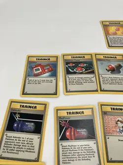 VINTAGE Pokemon lot of 19 TCG Base Set Jungle Fossil Trainer Card WOTC All NM-LP - Image 3